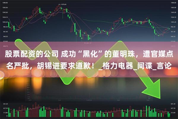 股票配资的公司 成功“黑化”的董明珠，遭官媒点名严批，胡锡进要求道歉！_格力电器_间谍_言论